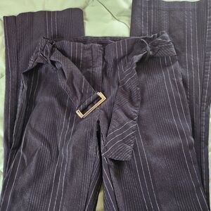 Joe Benbasset Pinstriped Black Trousers